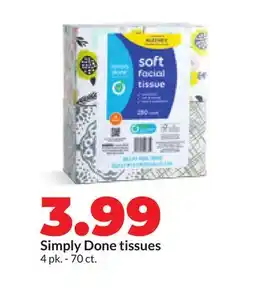 Hy-Vee Simply Done tissues offer