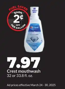 Hy-Vee Crest mouthwash offer