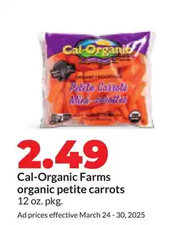 Hy-Vee Cal-Organic Farms organic petite carrots offer