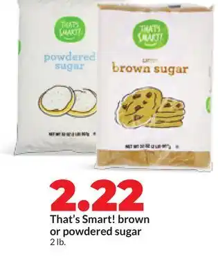 Hy-Vee That's Smart! brown or powdered sugar offer