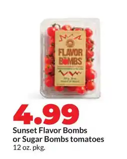 Hy-Vee Sunset Flavor Bombs or Sugar Bombs tomatoes offer