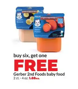 Hy-Vee Gerber 2nd Foods baby food offer