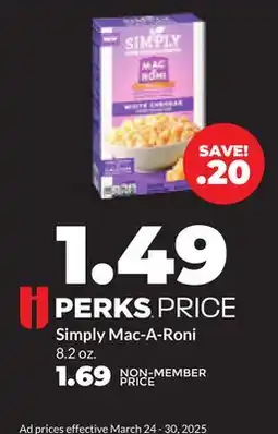 Hy-Vee Simply Mac-A-Roni offer