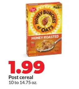 Hy-Vee Post cereal offer