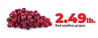 Hy-Vee Red seedless grapes offer