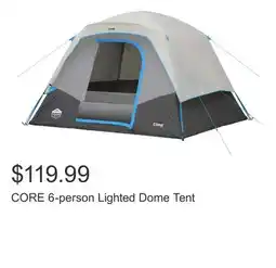 Costco CORE 6-person Lighted Dome Tent offer