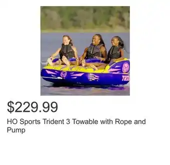 Costco HO Sports Trident 3 Towable with Rope and Pump offer