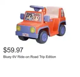 Costco Bluey 6V Ride-on Road Trip Edition offer