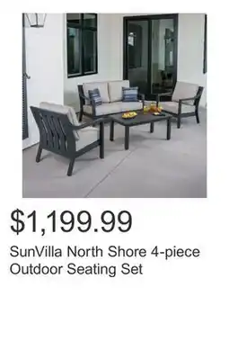 Costco SunVilla North Shore 4-piece Outdoor Seating Set offer