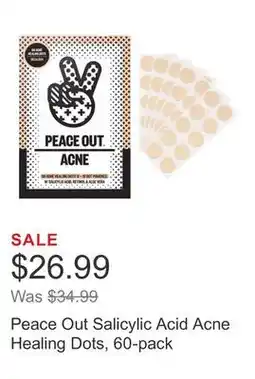 Costco Peace Out Salicylic Acid Acne Healing Dots, 60-pack offer