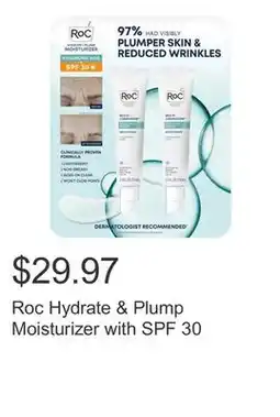 Costco Roc Hydrate & Plump Moisturizer with SPF 30 offer