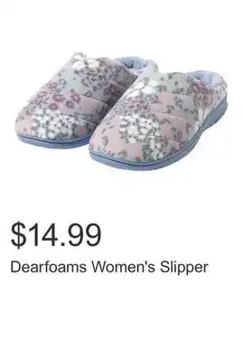 Costco Dearfoams Women's Slipper offer