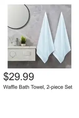 Costco Waffle Bath Towel, 2-piece Set offer