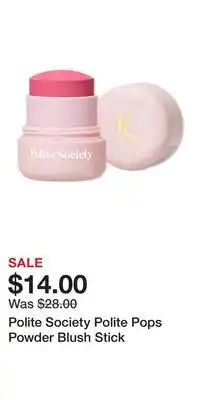 Ulta Beauty Polite Society Polite Pops Powder Blush Stick offer