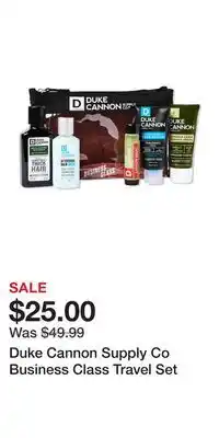 Ulta Beauty Duke Cannon Supply Co Business Class Travel Set offer