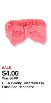 Ulta Beauty ULTA Beauty Collection Pink Plush Spa Headband offer