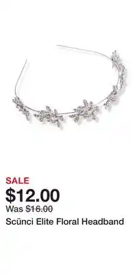 Ulta Beauty Scünci Elite Floral Headband offer