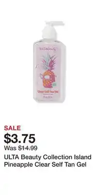 Ulta Beauty ULTA Beauty Collection Island Pineapple Clear Self Tan Gel offer