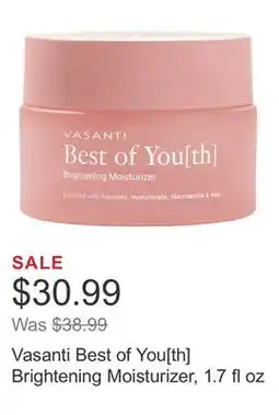 Costco Vasanti Best of You[th] Brightening Moisturizer, 1.7 fl oz offer