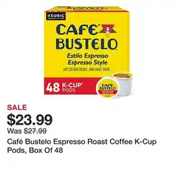 Office Depot Café Bustelo Espresso Roast Coffee K-Cup Pods, Box Of 48 offer