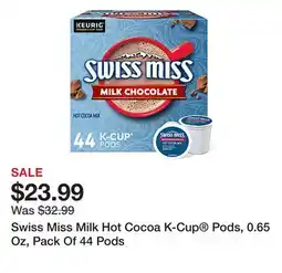 Office Depot Swiss Miss Milk Hot Cocoa K-Cup Pods, 0.65 Oz, Pack Of 44 Pods offer