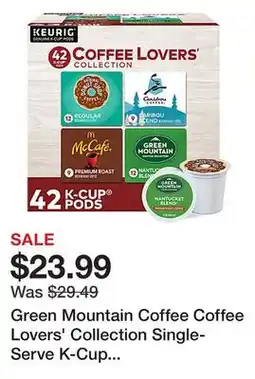 Office Depot Green Mountain Coffee Coffee Lovers' Collection Single-Serve K-Cup Variety Pack, Pack Of 42 K-Cup offer