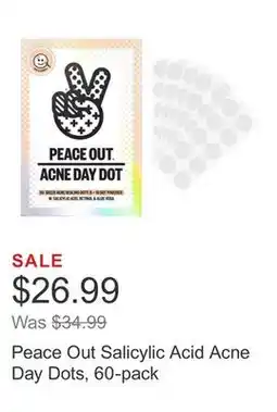 Costco Peace Out Salicylic Acid Acne Day Dots, 60-pack offer