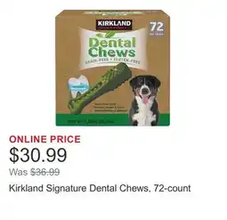 Costco Kirkland Signature Dental Chews, 72-count offer