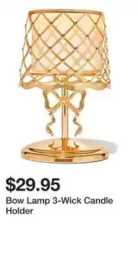 Bath & Body Works Bow Lamp 3-Wick Candle Holder offer