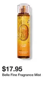 Bath & Body Works Belle Fine Fragrance Mist offer