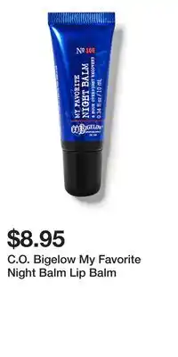 Bath & Body Works C.O. Bigelow My Favorite Night Balm Lip Balm offer