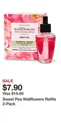 Bath & Body Works Sweet Pea Wallflowers Refills 2-Pack offer