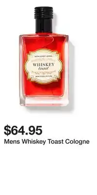 Bath & Body Works Mens Whiskey Toast Cologne offer