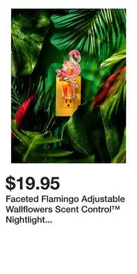 Bath & Body Works Faceted Flamingo Adjustable Wallflowers Scent Control Nightlight Fragrance Plug offer