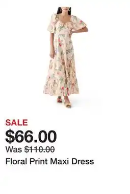 Belk Floral Print Maxi Dress offer