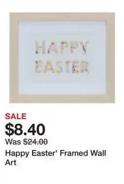 Belk Happy Easter' Framed Wall Art offer