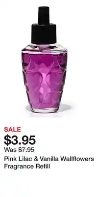 Bath & Body Works Pink Lilac & Vanilla Wallflowers Fragrance Refill offer