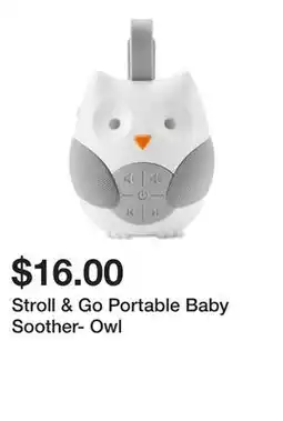 Belk Stroll & Go Portable Baby Soother- Owl offer