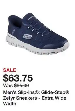 Belk Men's Slip-ins : Glide-Step Zefyr Sneakers - Extra Wide Width offer