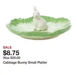 Belk Cabbage Bunny Small Platter offer