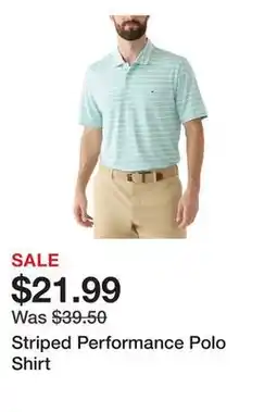 Belk Striped Performance Polo Shirt offer