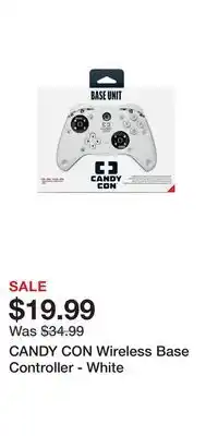 Game Stop CANDY CON Wireless Base Controller - White offer