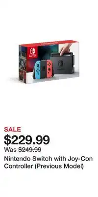 Game Stop Nintendo Switch with Joy-Con Controller (Previous Model) offer