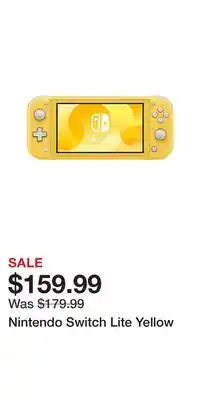 Game Stop Nintendo Switch Lite Yellow offer