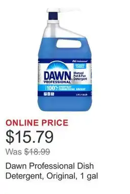 Costco Dawn Professional Dish Detergent, Original, 1 gal offer