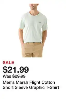 Belk Men's Marsh Flight Cotton Short Sleeve Graphic T-Shirt offer