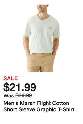 Belk Men's Marsh Flight Cotton Short Sleeve Graphic T-Shirt offer