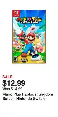 Game Stop Mario Plus Rabbids Kingdom Battle - Nintendo Switch offer