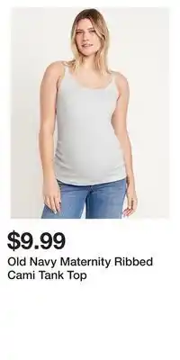 Old Navy Old Navy Maternity Ribbed Cami Tank Top offer