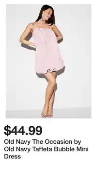 Old Navy Old Navy The Occasion by Old Navy Taffeta Bubble Mini Dress offer